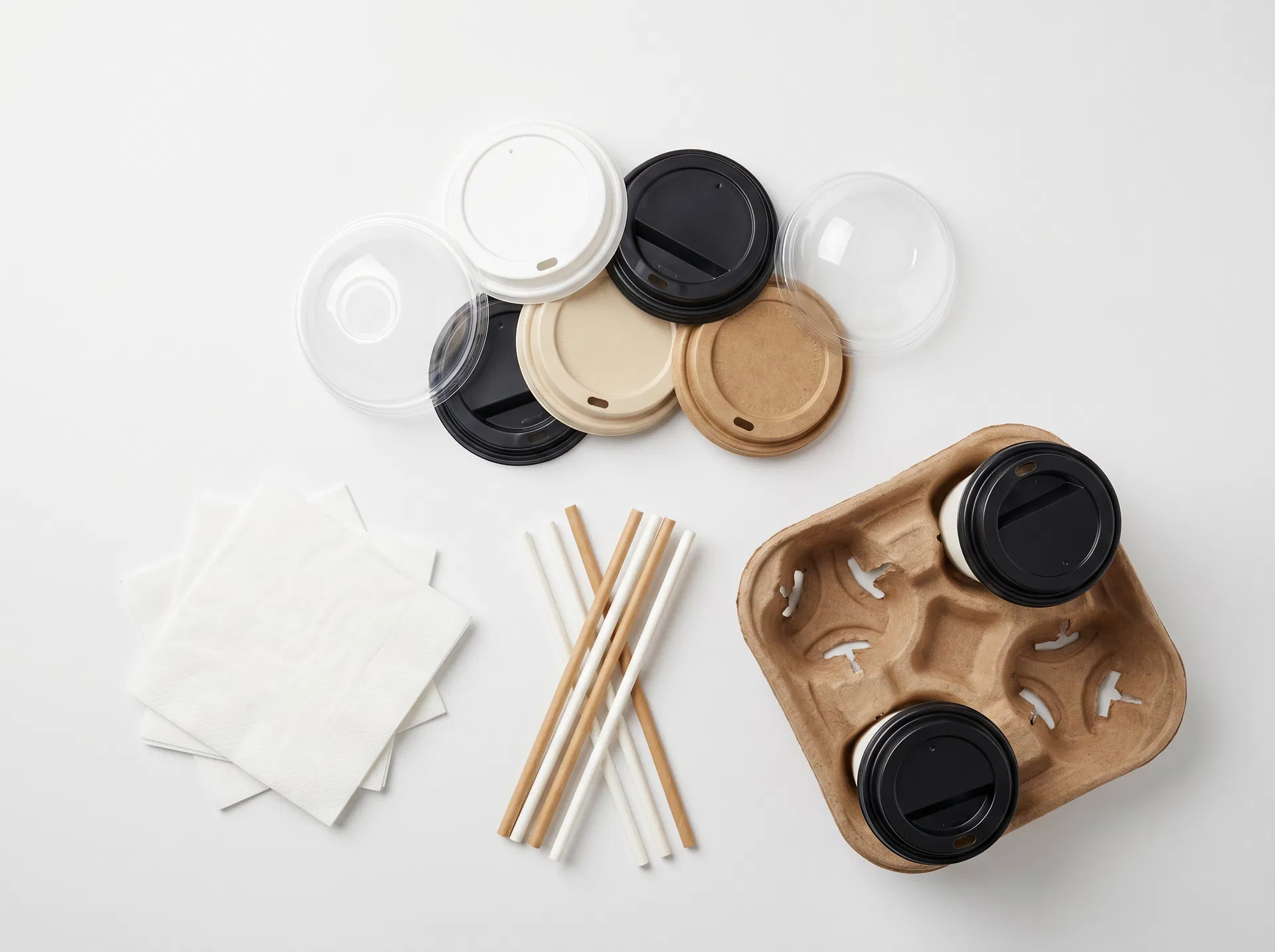 Cup Lids for bubble tea shops — Flat / Dome / Film