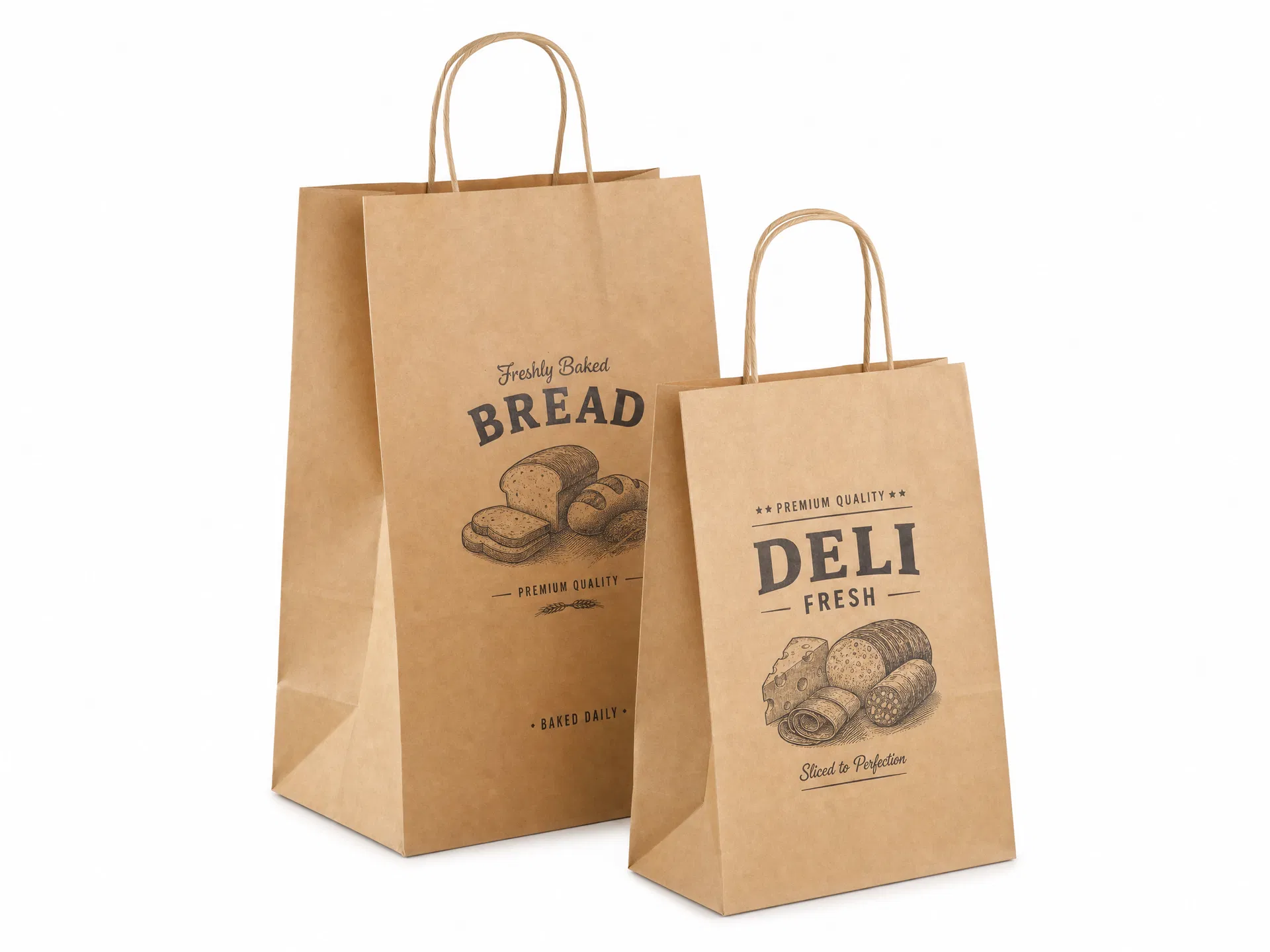 PE-lined gusseted paper bags for food service — moisture barrier food packaging bags wholesale