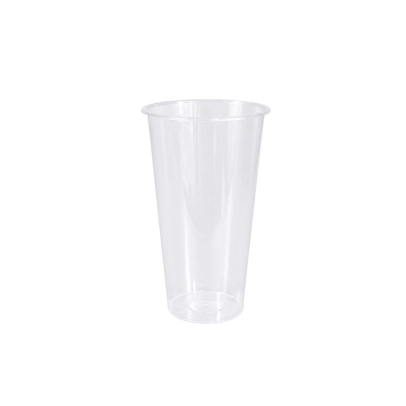 20oz clear PP cup 600ml large bubble tea cup 90mm opening supplier