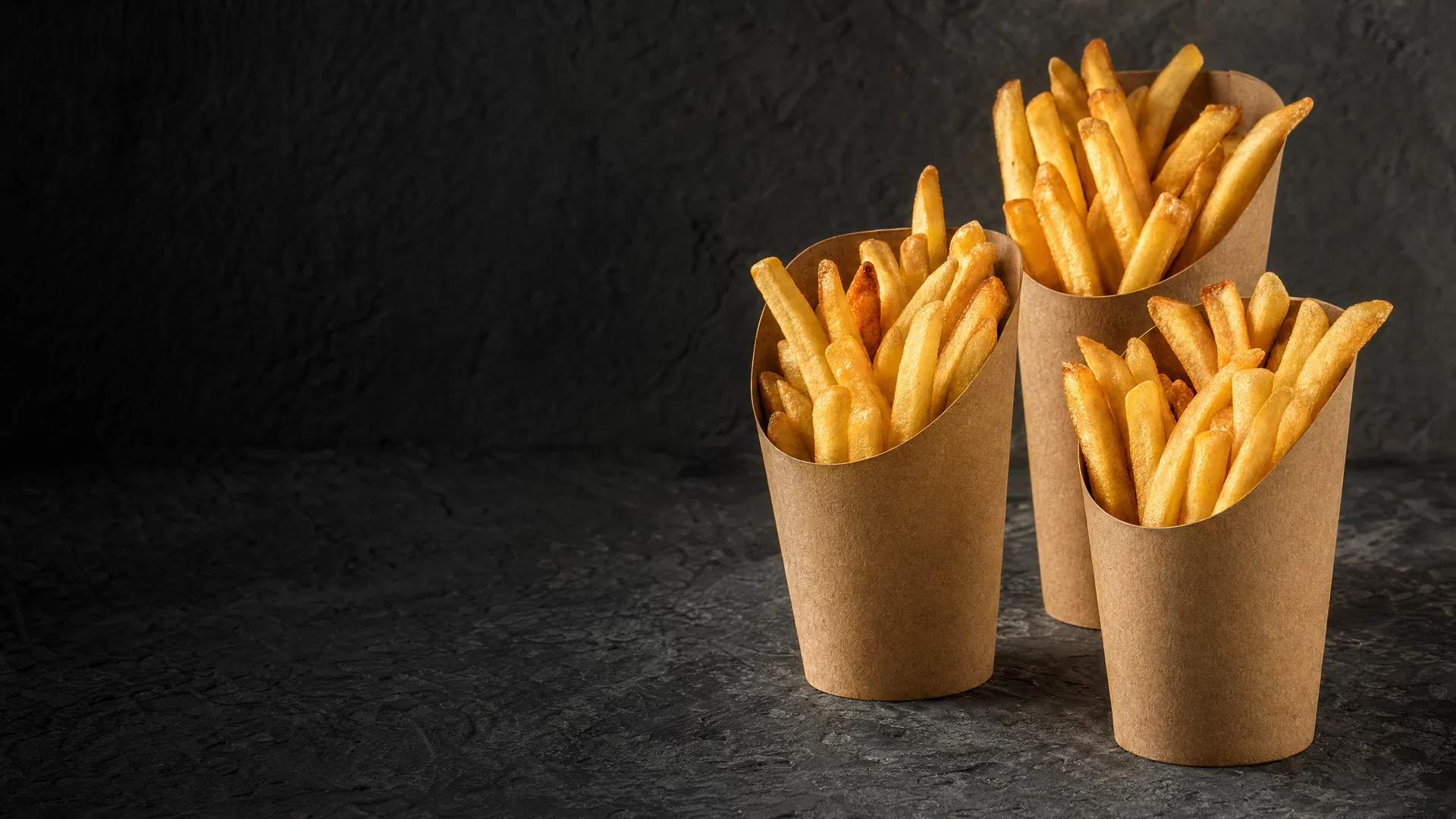 Paper snack cups — kraft chip cups for fries and snacks, 8oz to 16oz