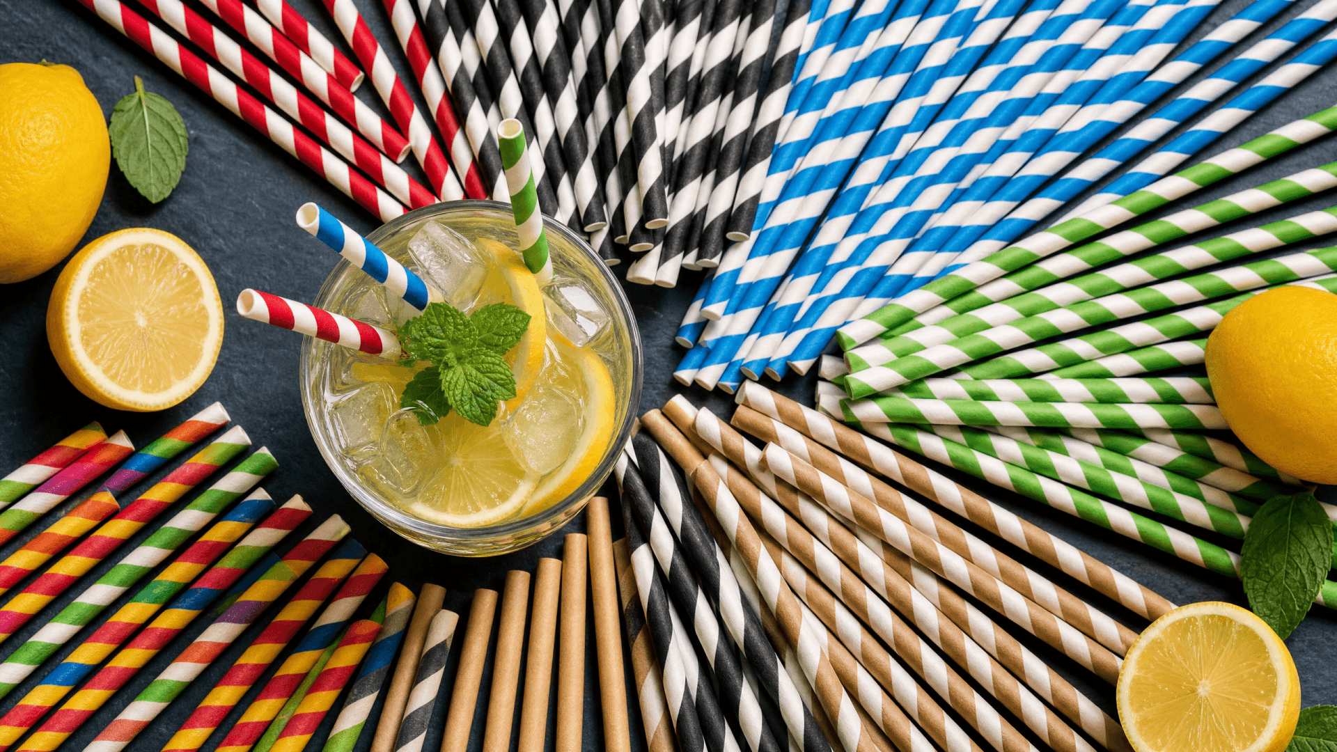 Paper & PLA Straws for bubble tea shops — 6mm – 12mm bore